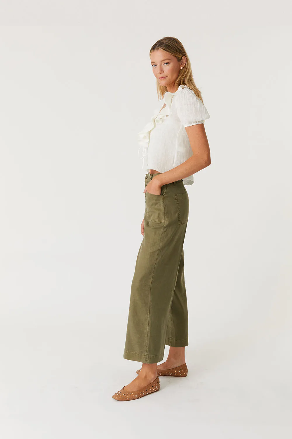 Sophia Effortless Crop Pant sold by Level 99 product image thumbnail 2