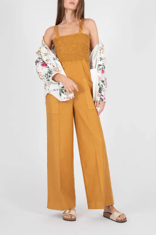 Marine Smocked Jumpsuit sold by Level 99