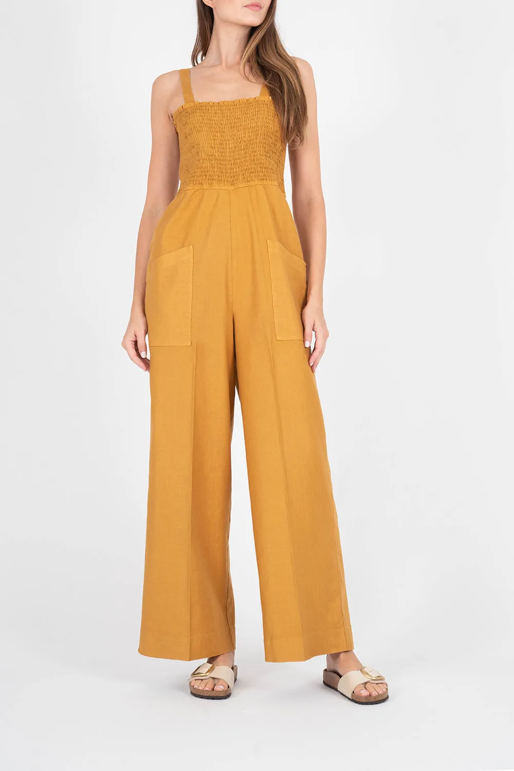 Marine Smocked Jumpsuit sold by Level 99 product image thumbnail 3