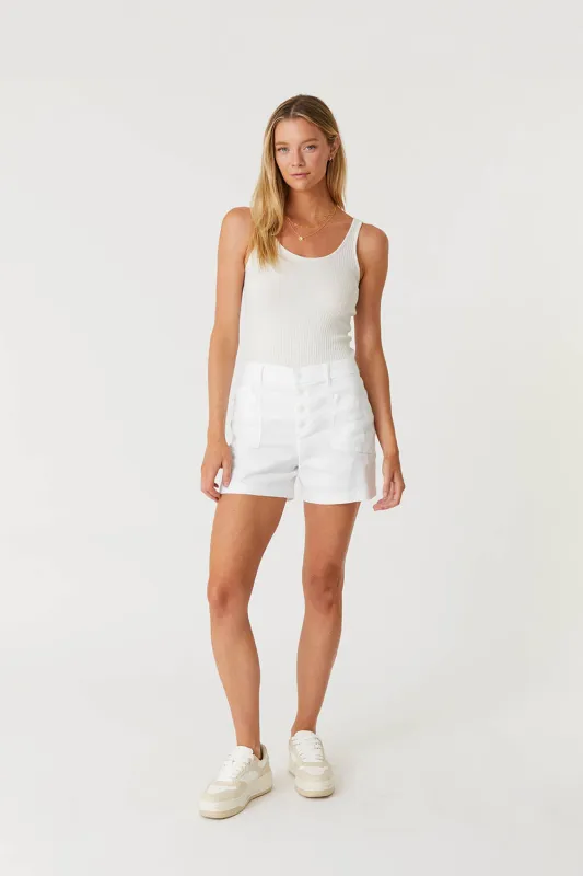 Sophia Exposed Button Short sold by Level 99