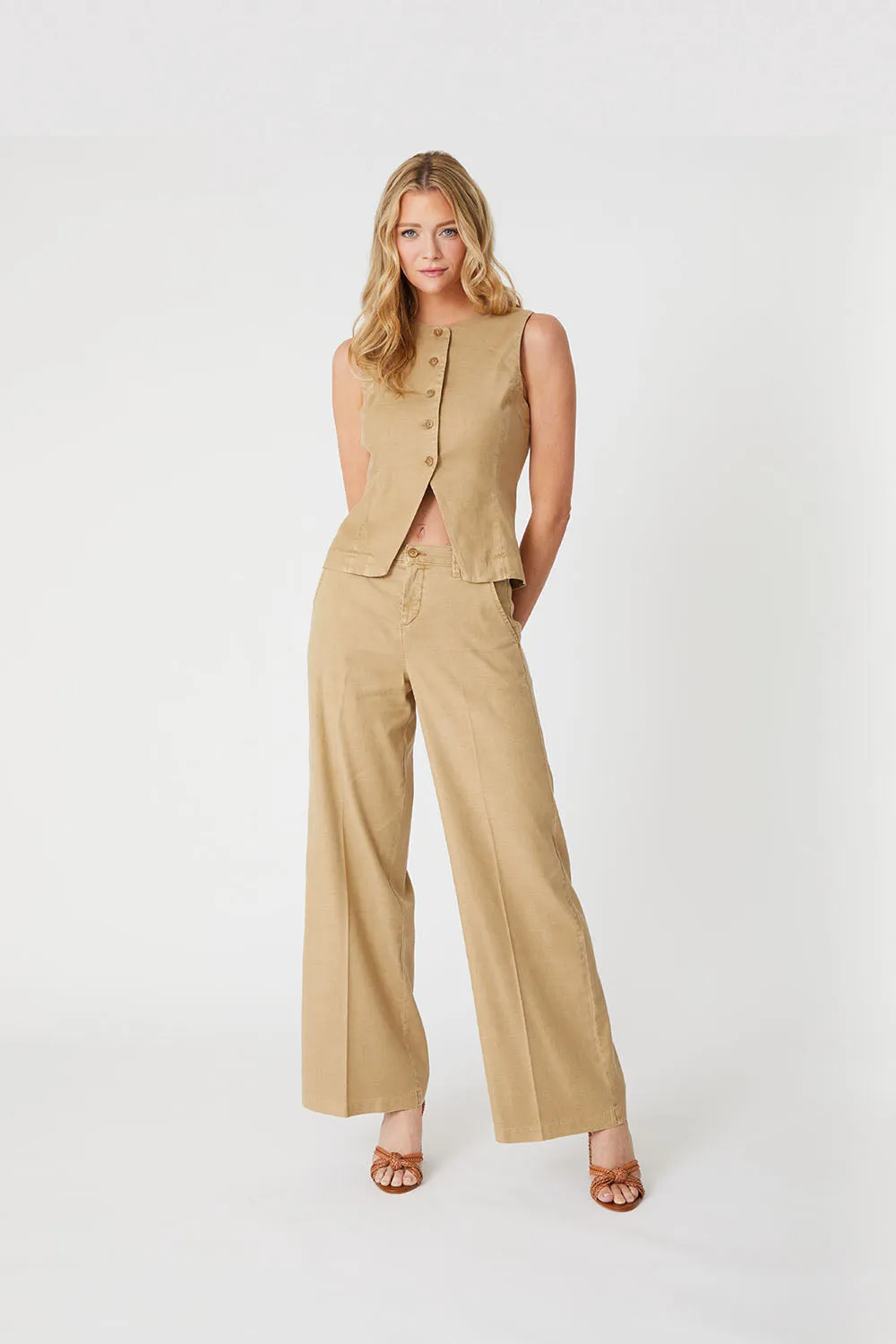 Tallulah Linen Trouser sold by Level 99 product image thumbnail 4