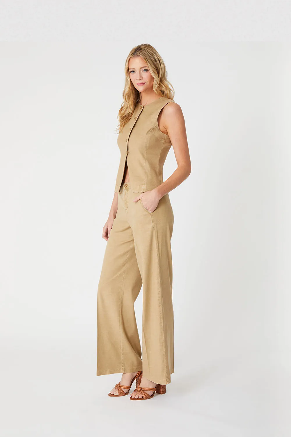 Tallulah Linen Trouser sold by Level 99 product image thumbnail 5