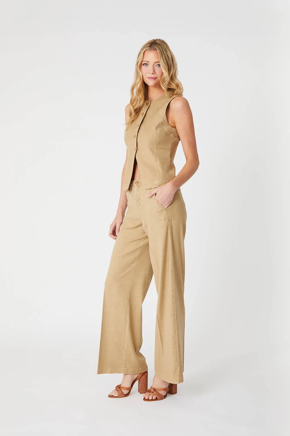 Tallulah Linen Trouser sold by Level 99 product image thumbnail 2