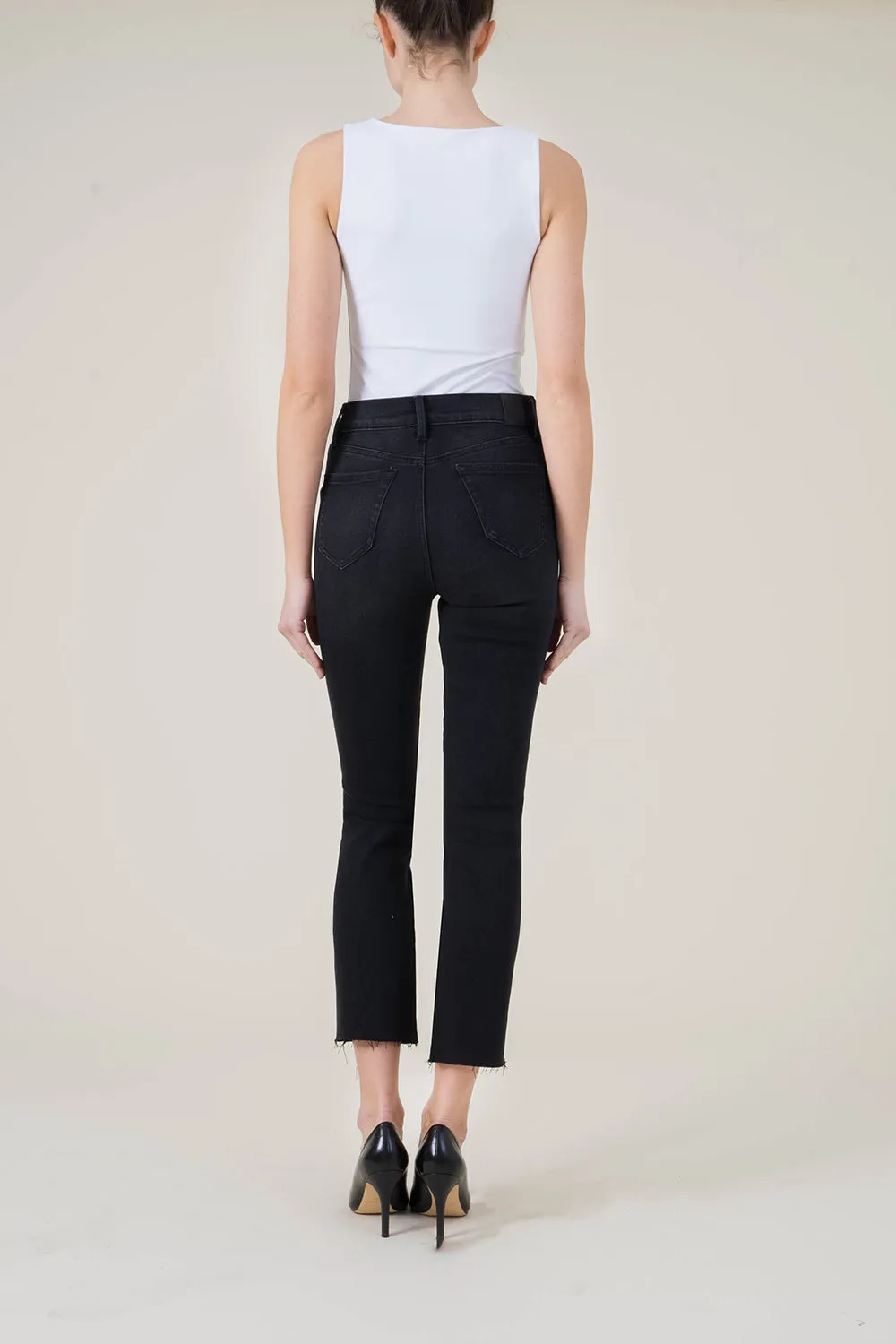 Classic 5pkt High Rise Straight Crop sold by Level 99 product image thumbnail 3