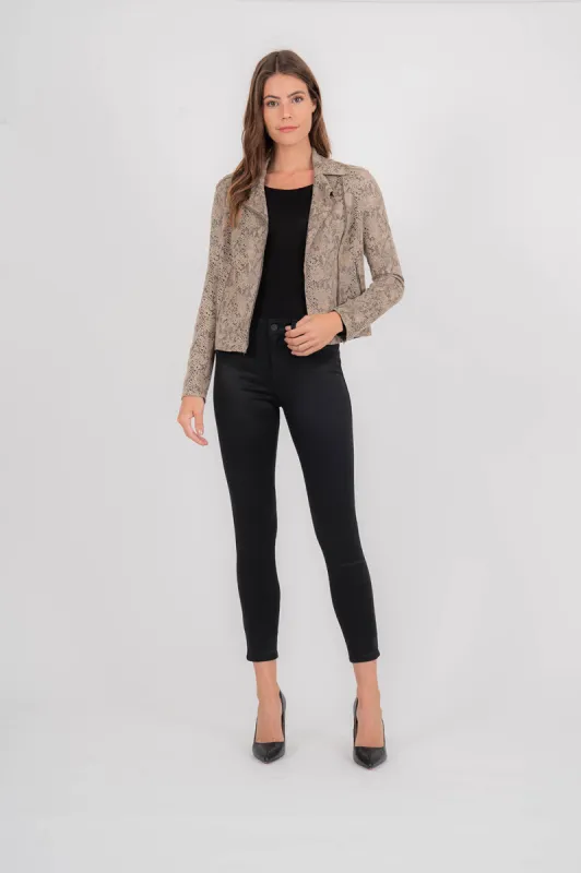 Tabitha Vegan Suede Moto Jacket sold by Level 99