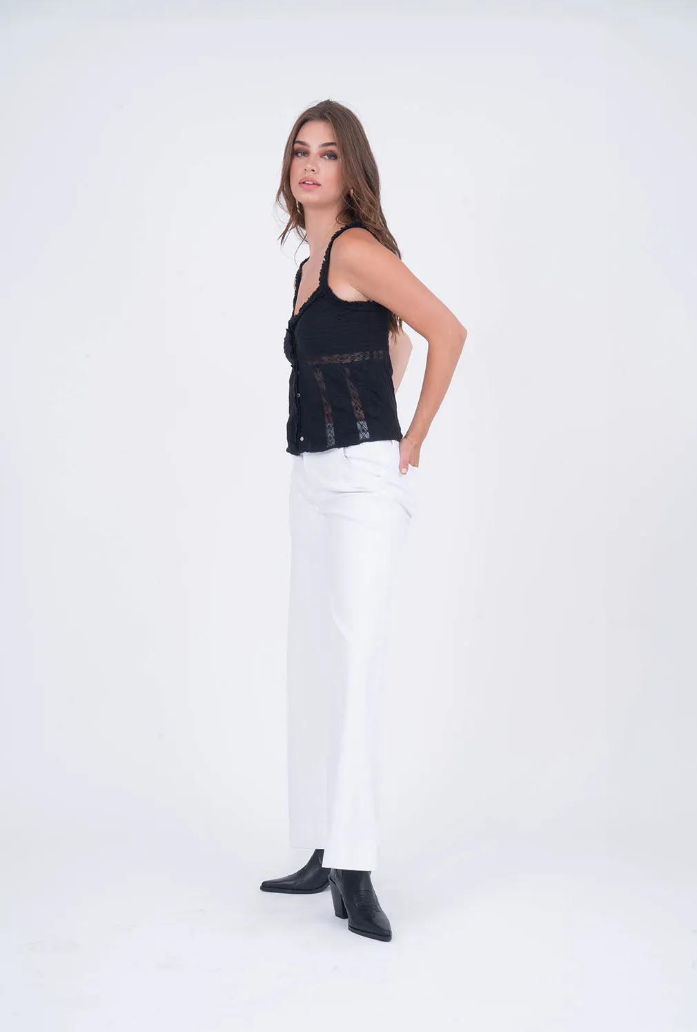 Clementine Denim Trouser sold by Level 99 product image thumbnail 4