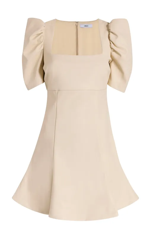 Faux Leather Scooped Alia Dres sold by Likely