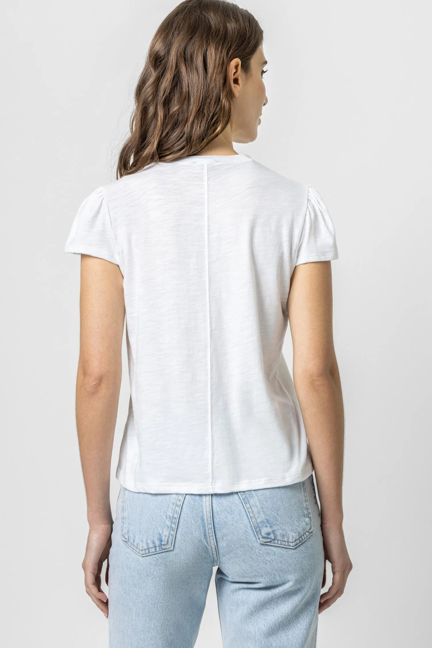 Cap Sleeve Crewneck sold by Lilla P product image thumbnail 2