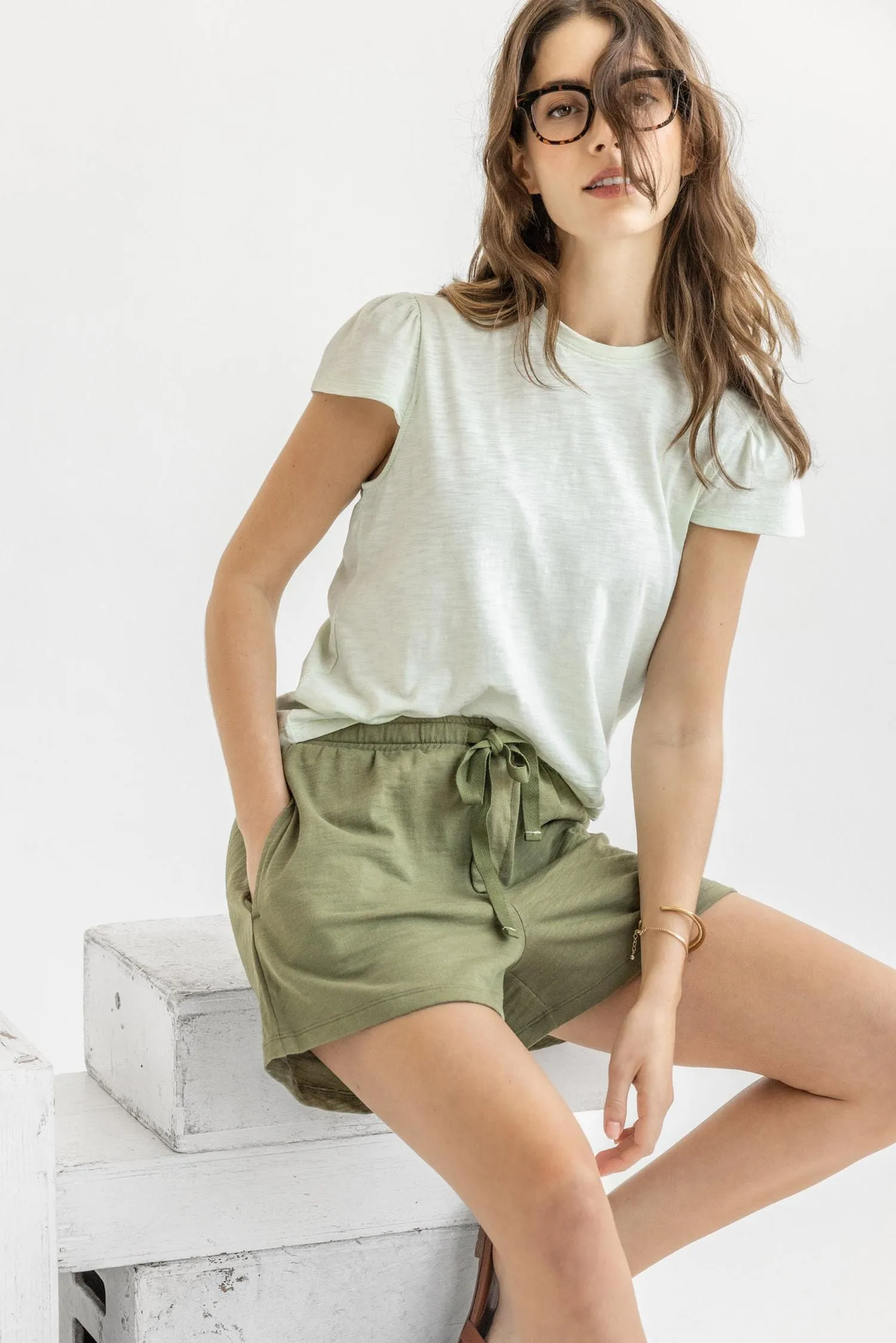 Cap Sleeve Crewneck sold by Lilla P product image thumbnail 5