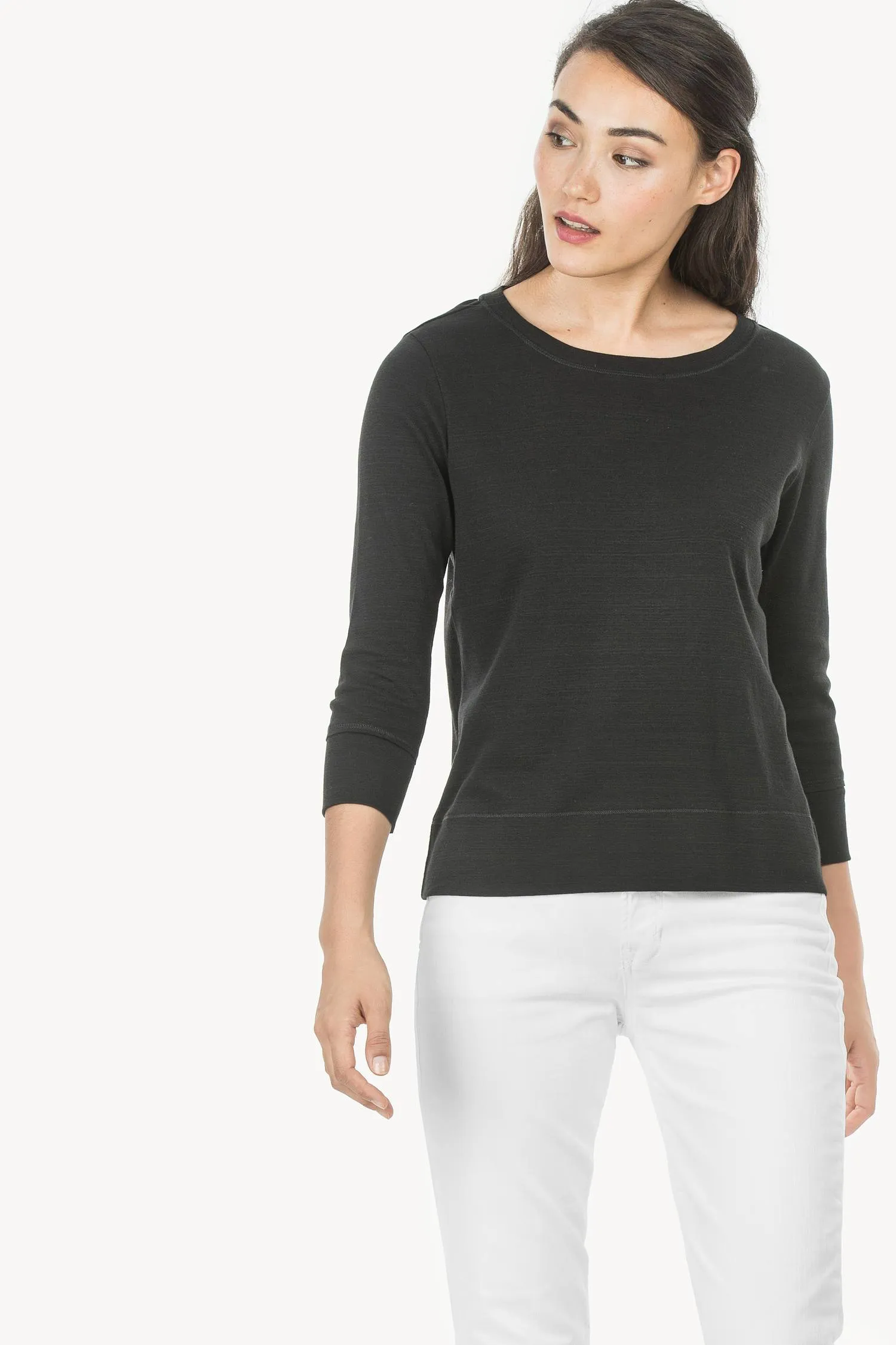 3/4 Sleeve Jewel Neck sold by Lilla P product image thumbnail 5