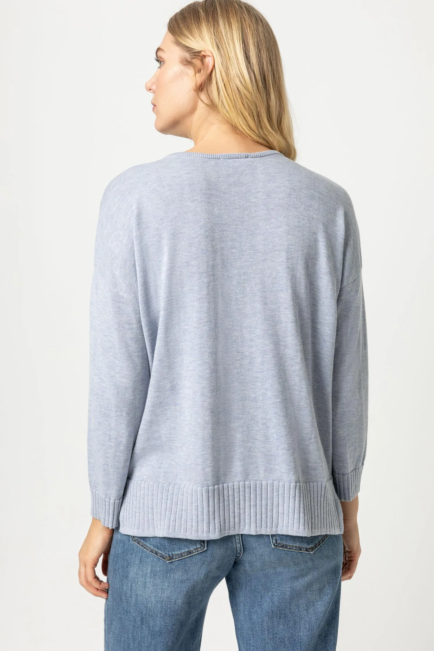 Split Neck Pullover Sweater sold by Lilla P product image thumbnail 5