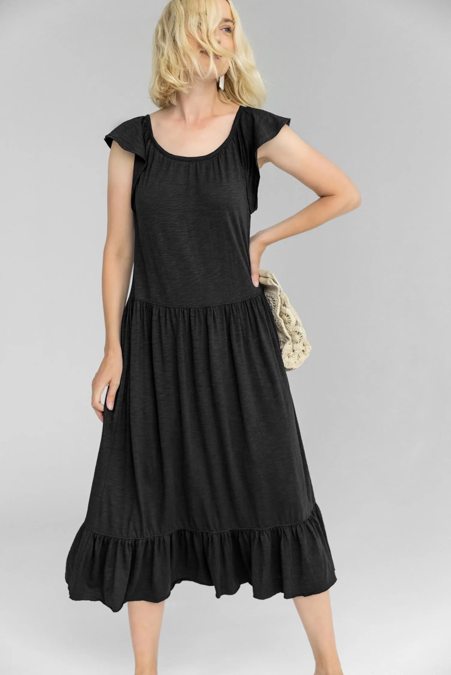 Midi Tiered Dress sold by Lilla P product image thumbnail 2