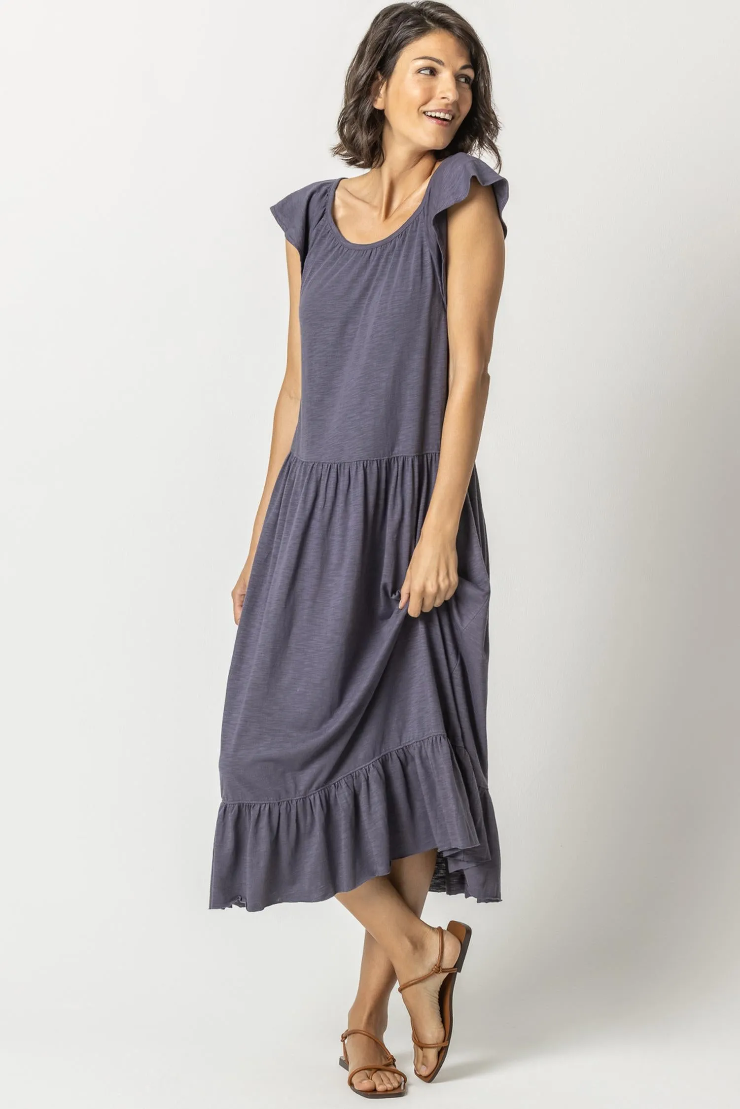 Midi Tiered Dress sold by Lilla P product image thumbnail 5