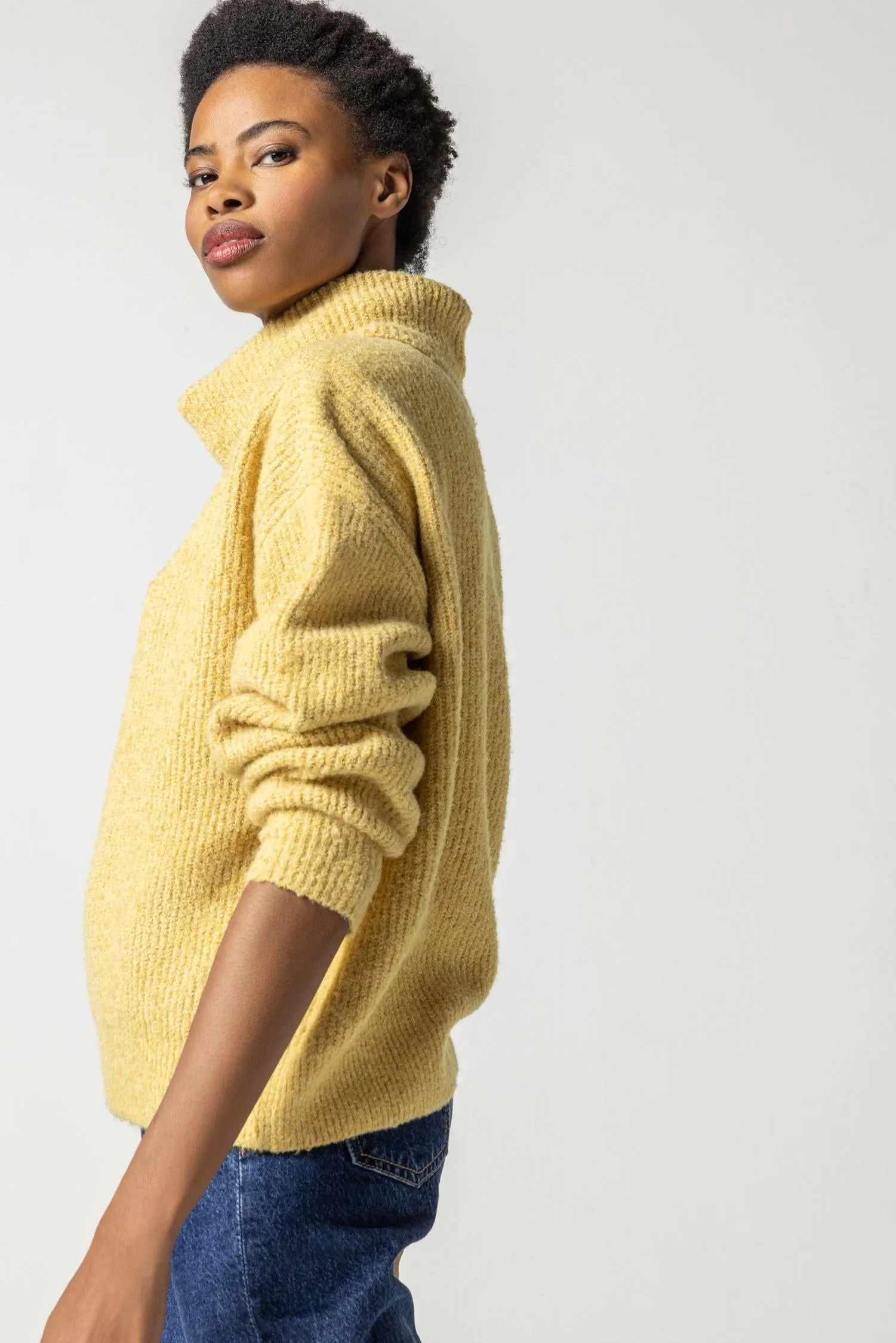 Oversized Ribbed Turtleneck Sweater sold by Lilla P product image thumbnail 2