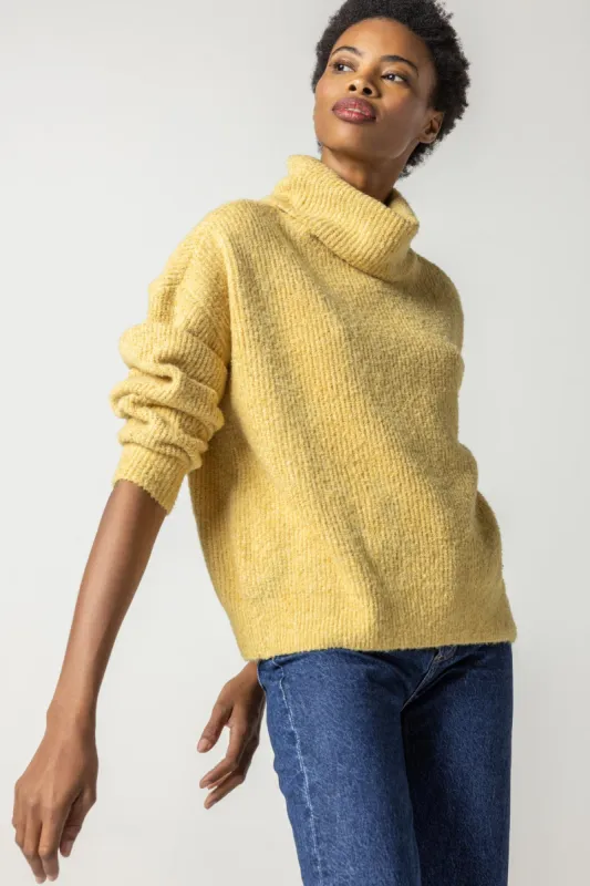 Oversized Ribbed Turtleneck Sweater sold by Lilla P