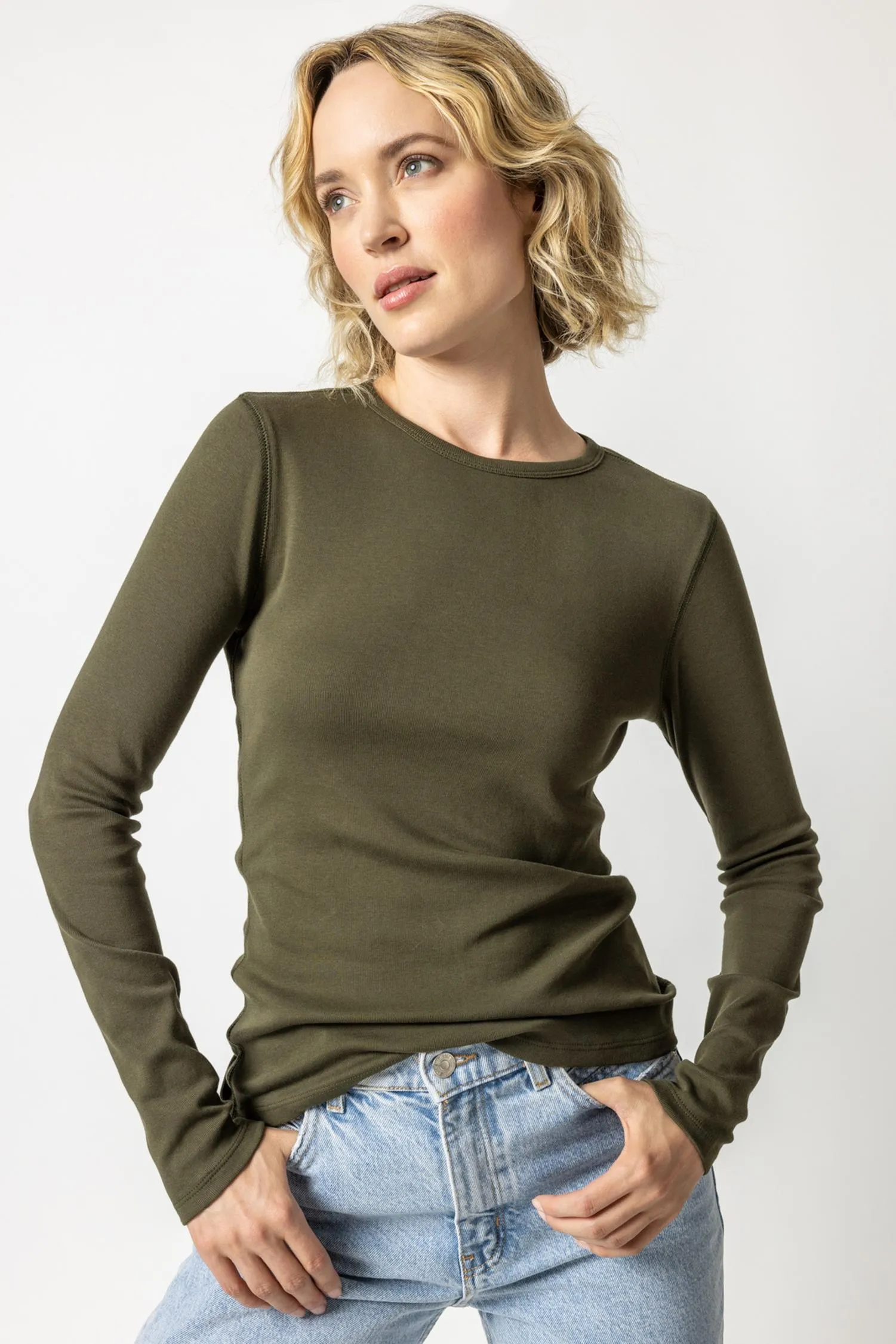 Long Sleeve Crew sold by Lilla P product image thumbnail 3