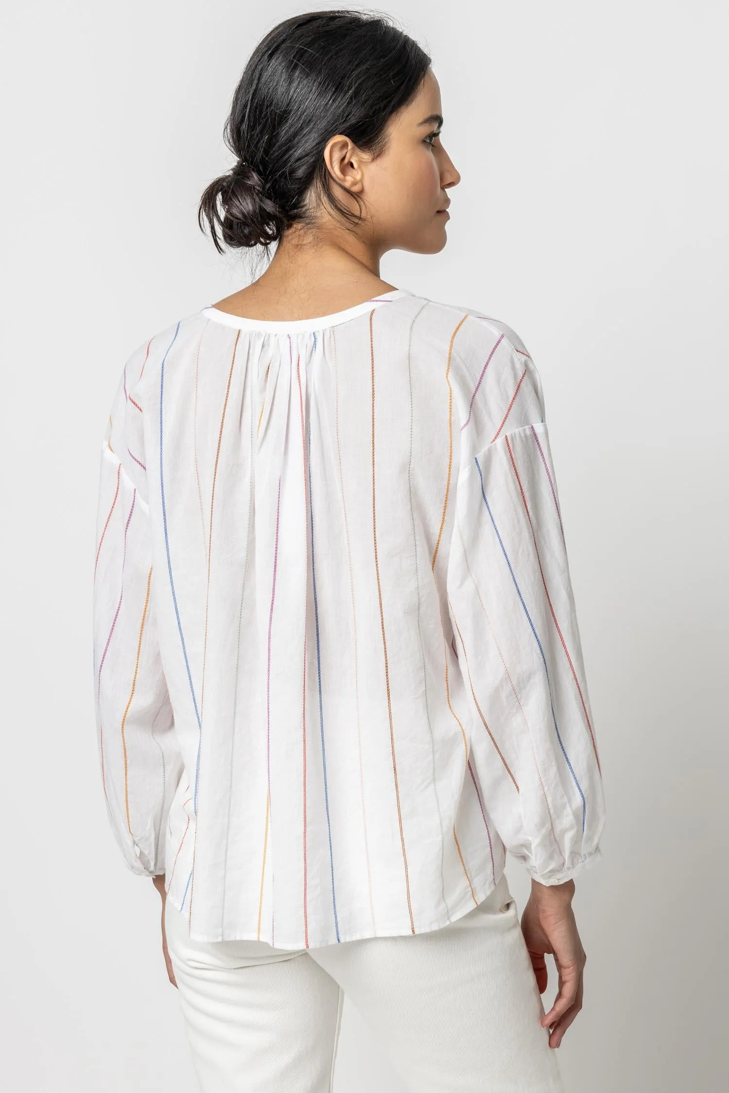 Bracelet Sleeve Shirred Blouse sold by Lilla P product image thumbnail 5