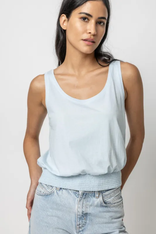 Smocked Hem Tank sold by Lilla P
