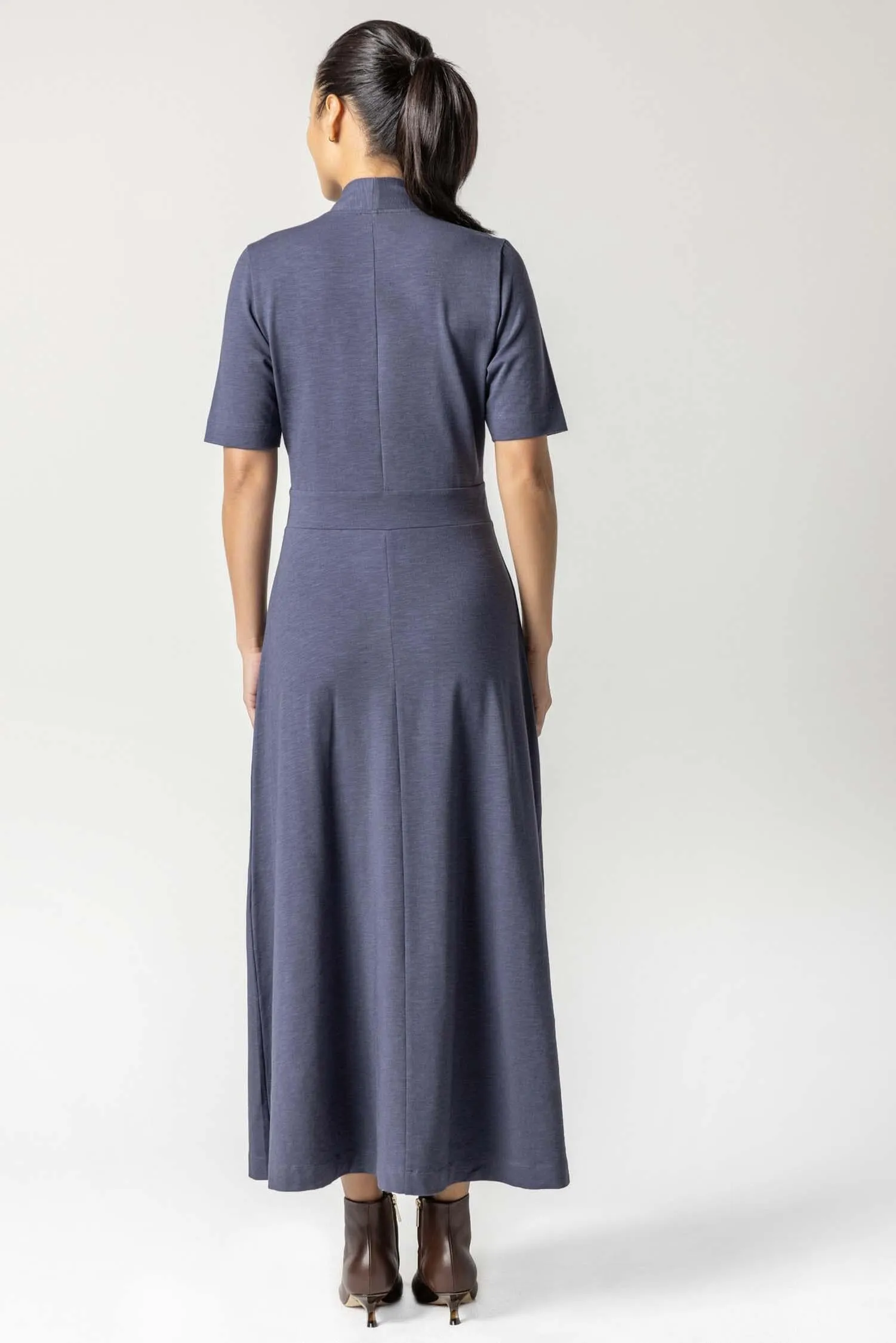 Shawl Collar Maxi Dress sold by Lilla P product image thumbnail 5