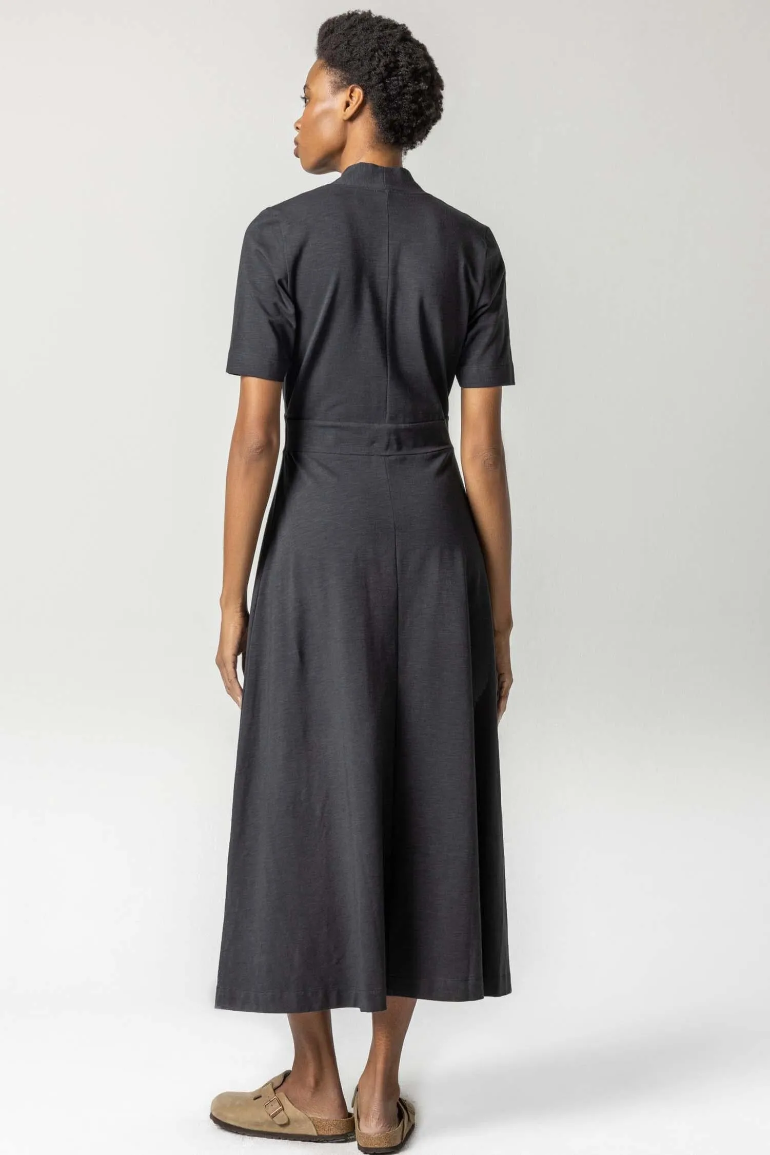 Shawl Collar Maxi Dress sold by Lilla P product image thumbnail 3