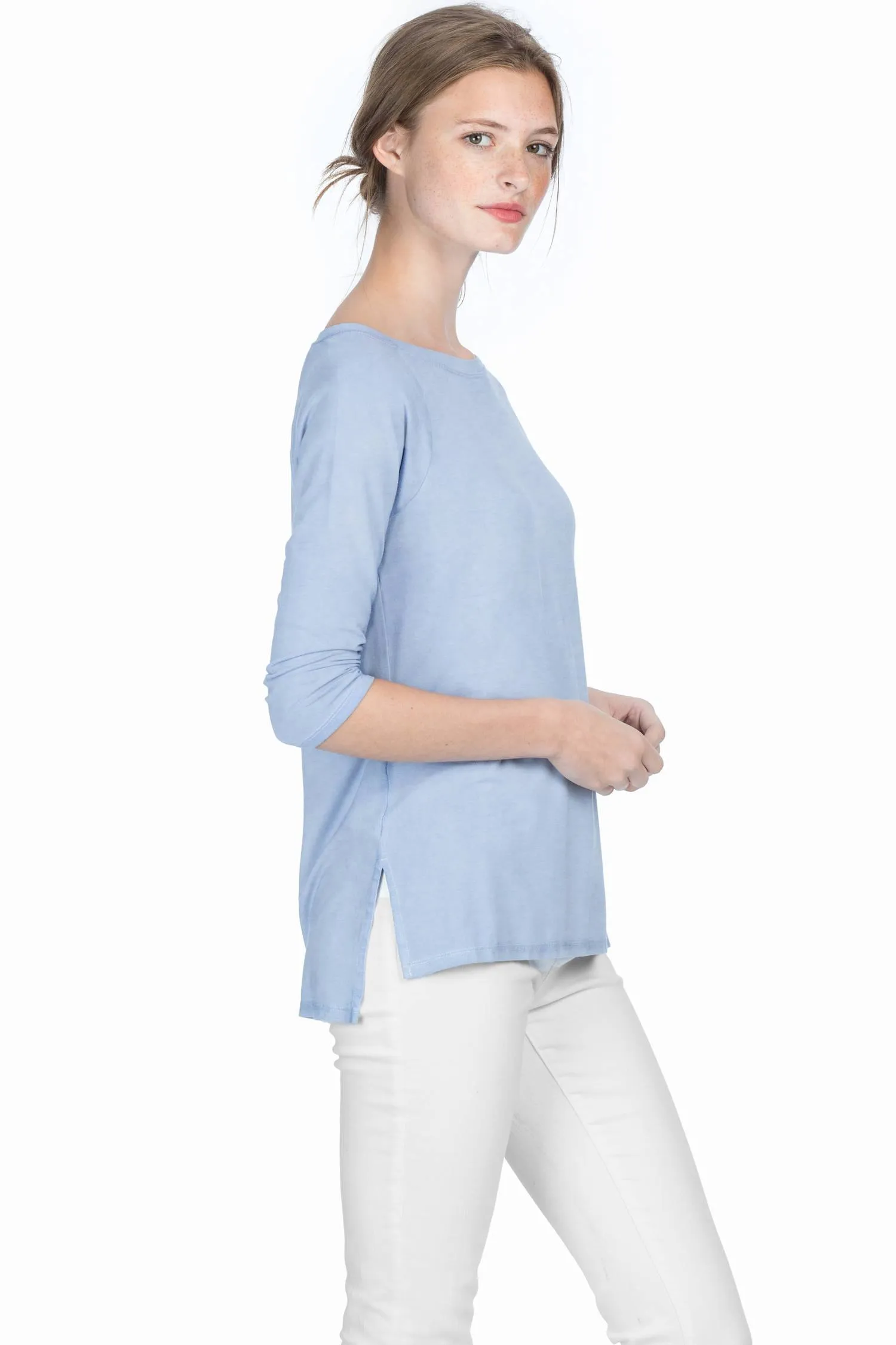 3/4 Sleeve Boatneck sold by Lilla P product image thumbnail 4