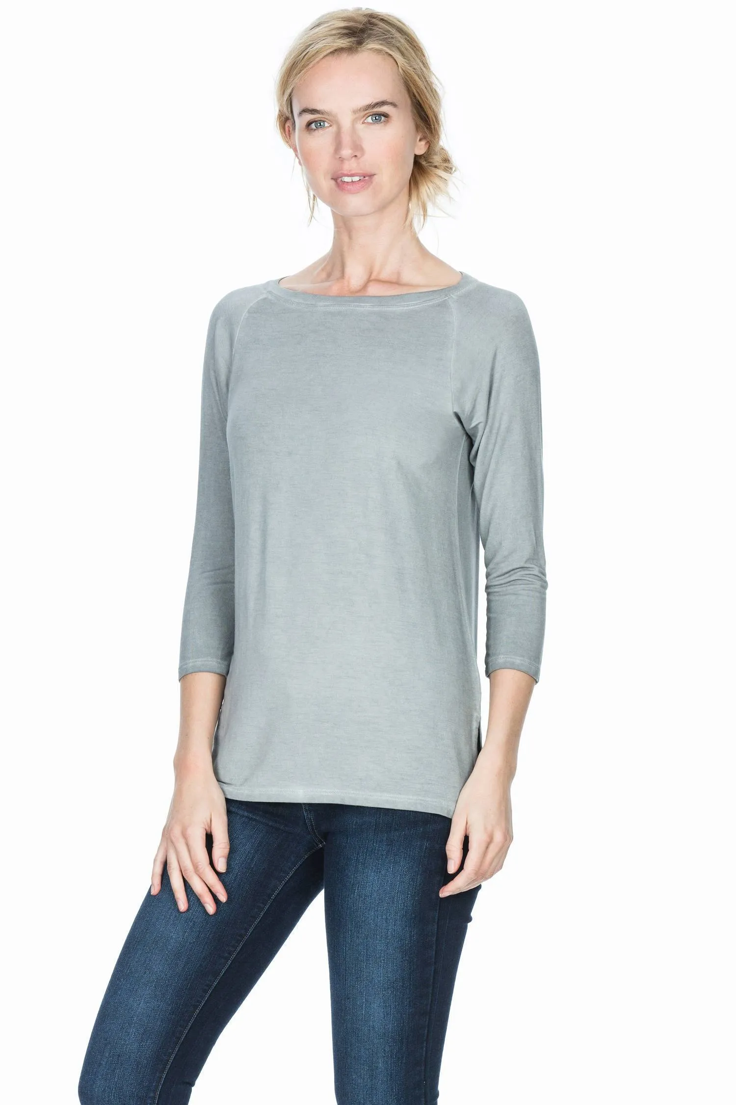 3/4 Sleeve Boatneck sold by Lilla P product image thumbnail 5