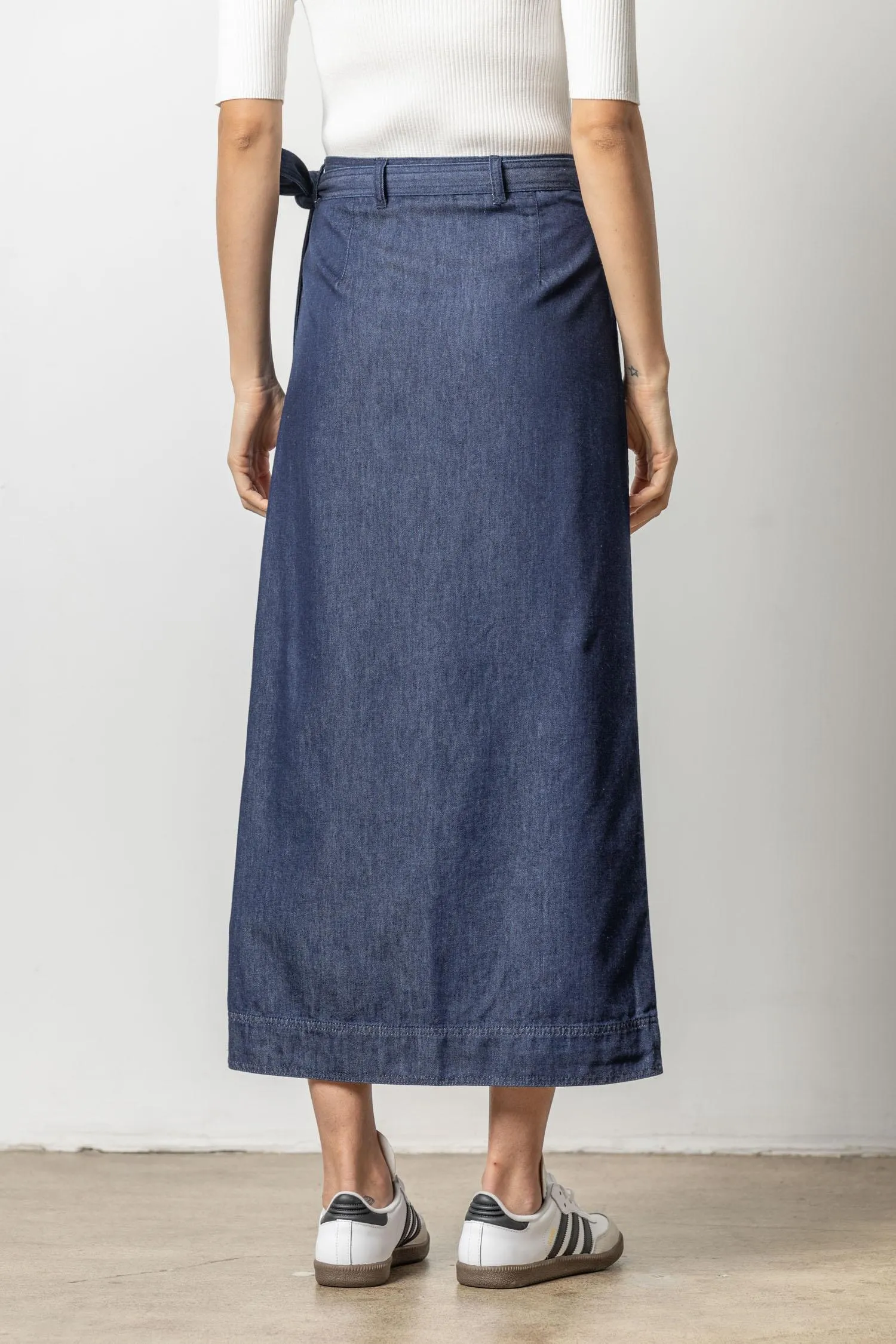 Denim Wrap Skirt sold by Lilla P product image thumbnail 2