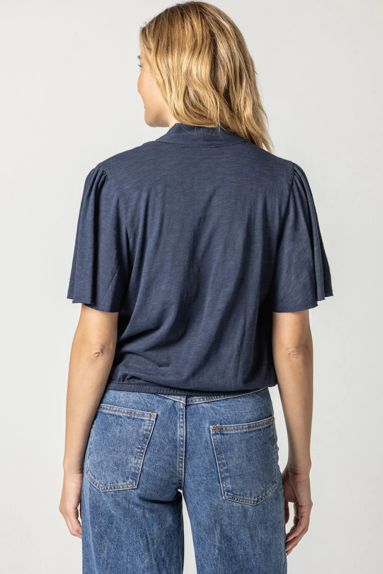 Faux Wrap Flutter Sleeve sold by Lilla P product image thumbnail 4