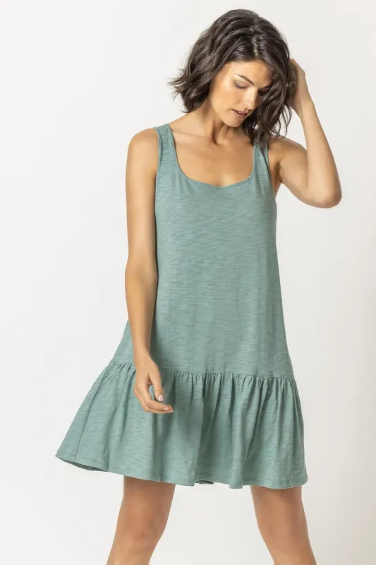 Square Neck Peplum Tank Dress sold by Lilla P