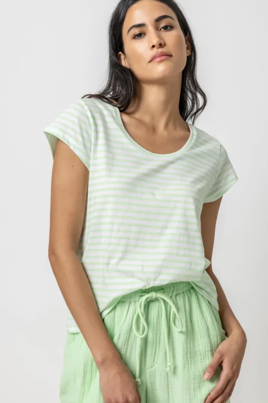 Striped Scoop Neck sold by Lilla P