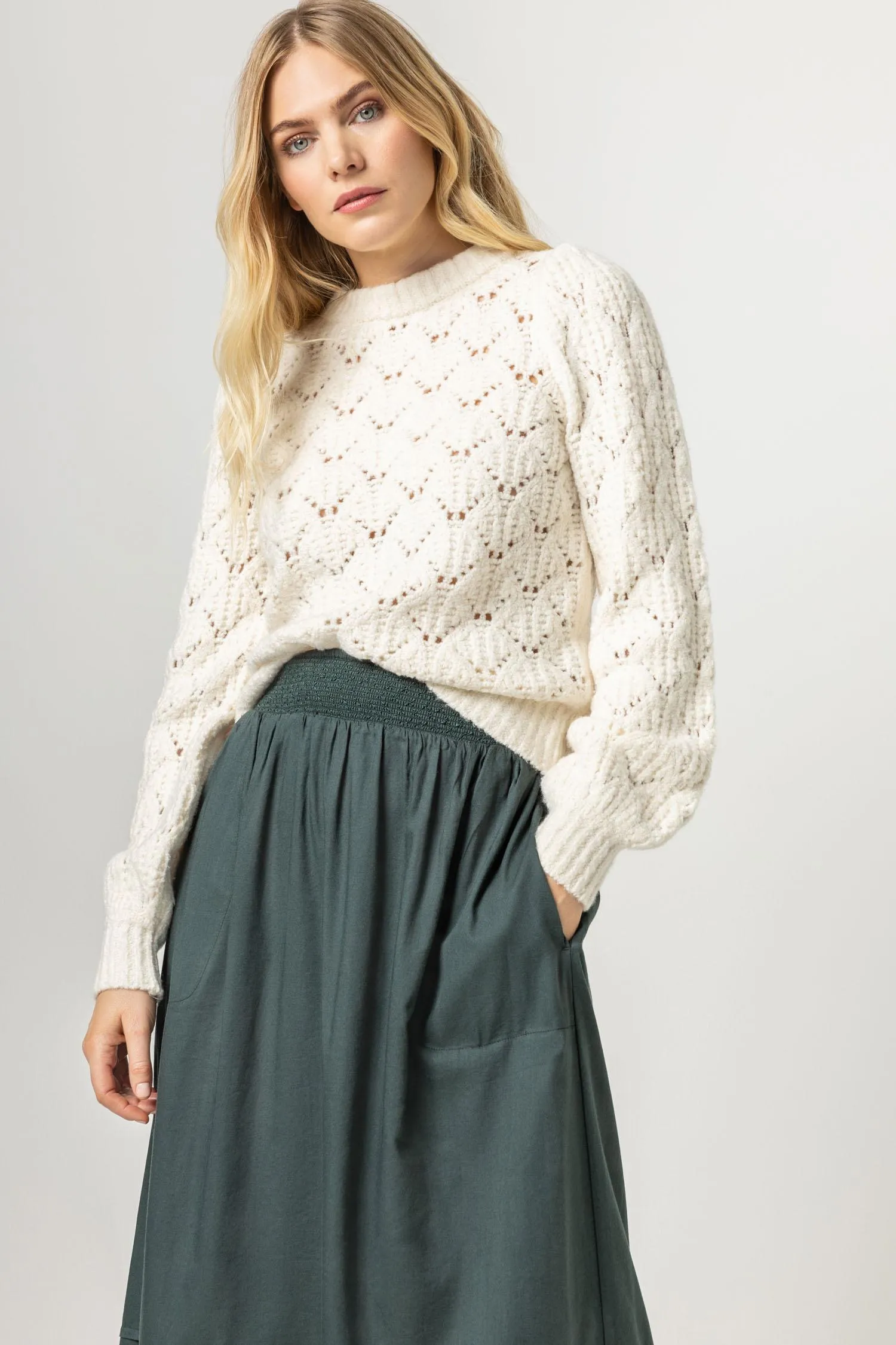 Novelty Stitch Crewneck Sweater sold by Lilla P product image thumbnail 4