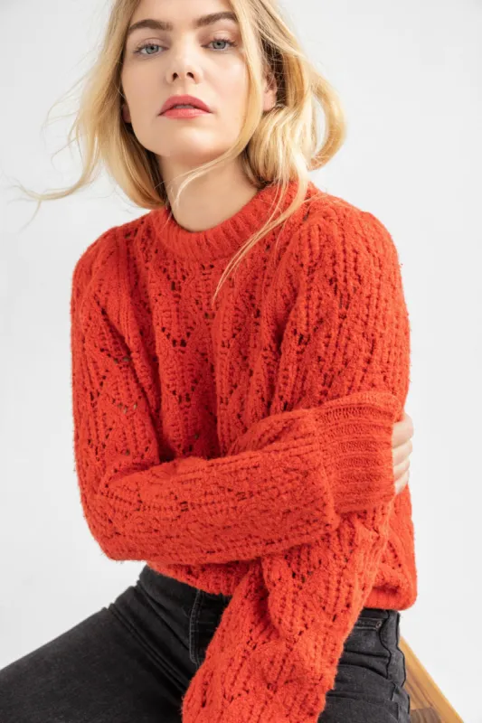 Novelty Stitch Crewneck Sweater sold by Lilla P