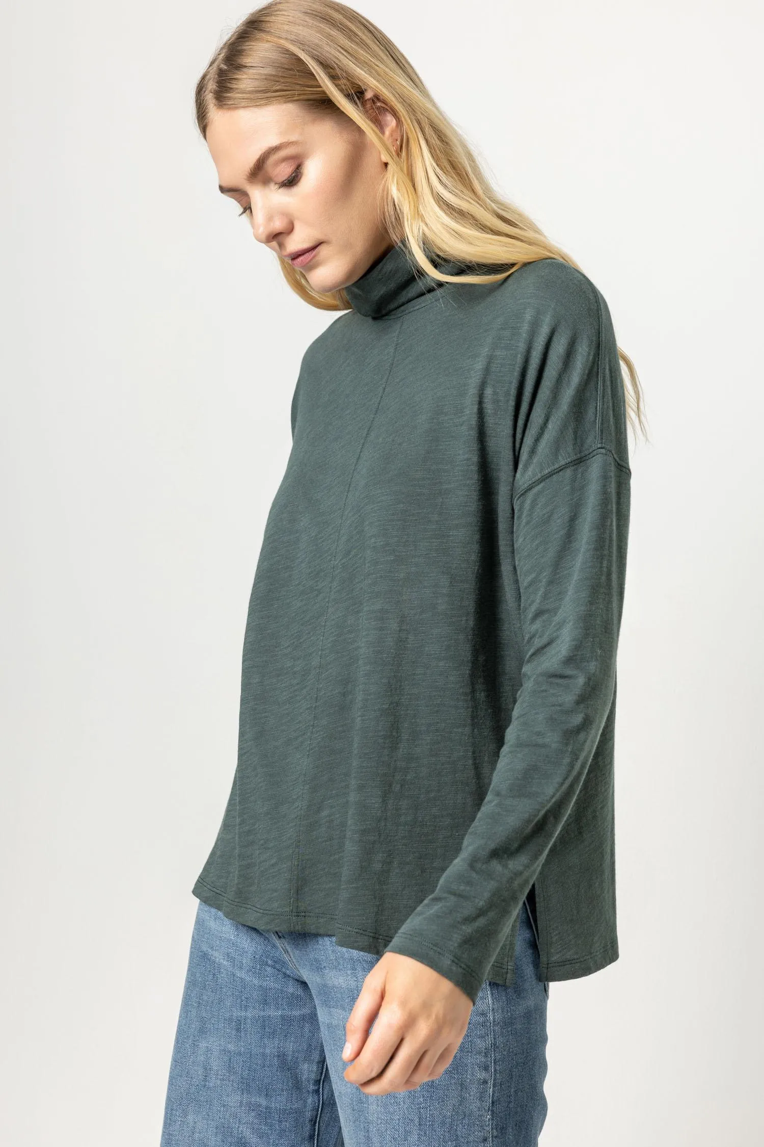 Long Sleeve Easy Mock Neck sold by Lilla P product image thumbnail 2