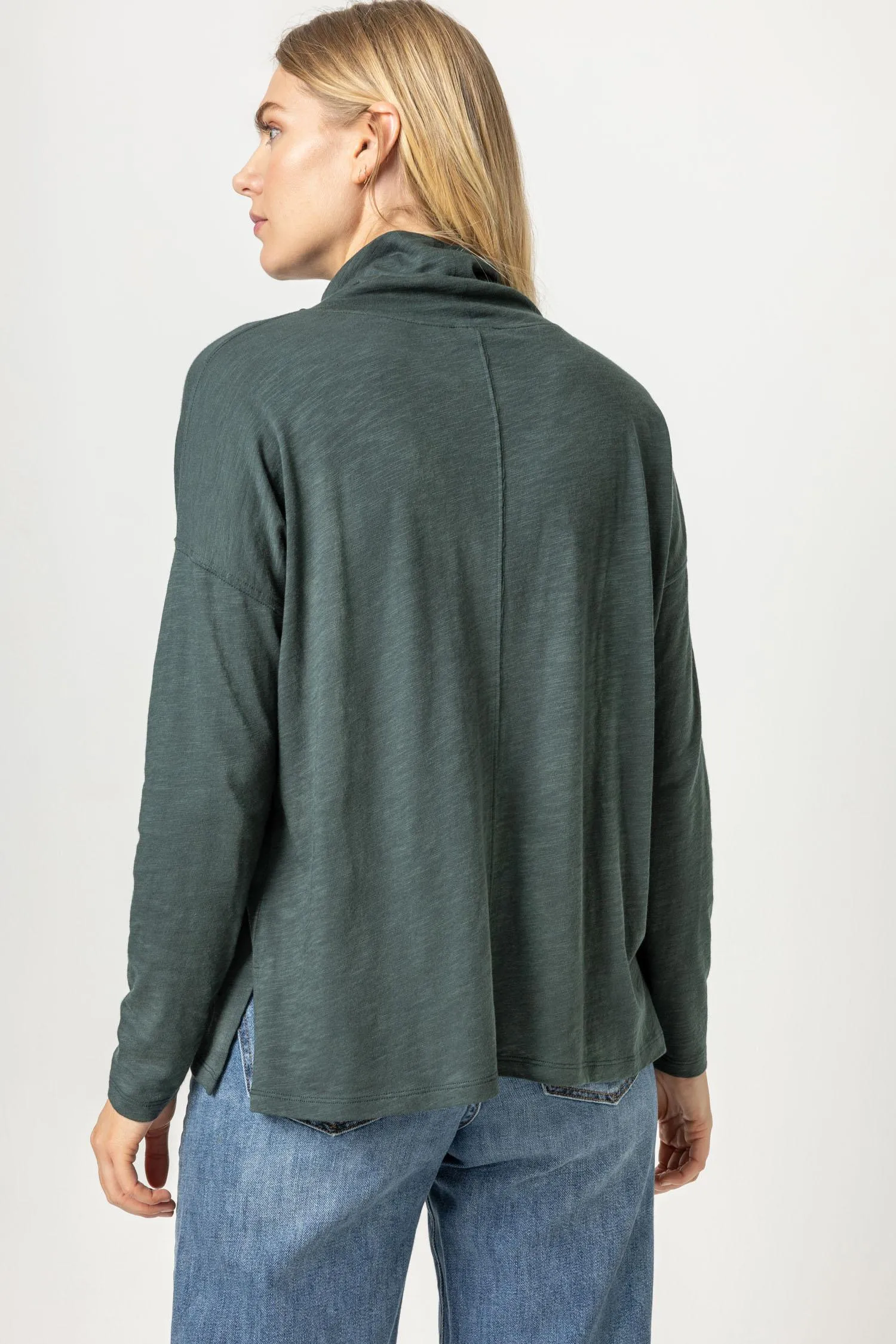 Long Sleeve Easy Mock Neck sold by Lilla P product image thumbnail 3