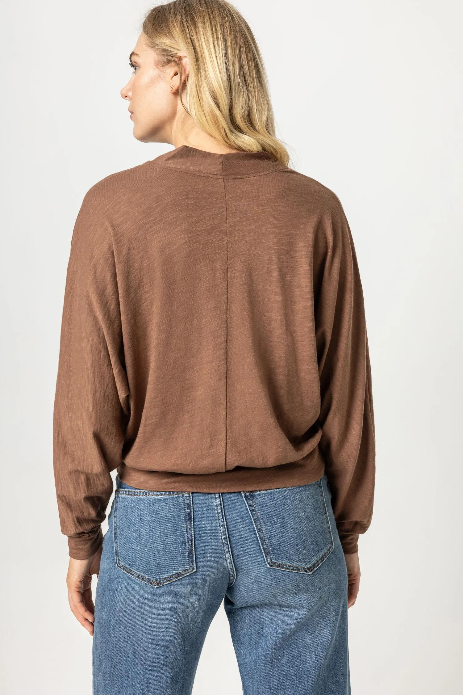 Full Sleeve Split Neck Dolman sold by Lilla P product image thumbnail 2
