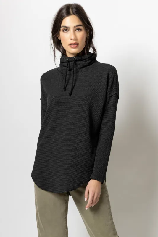 Dropped Shoulder Cowl Neck Top sold by Lilla P