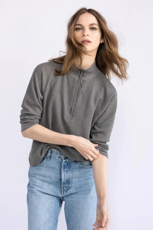 3/4 Sleeve Half Zip sold by Lilla P