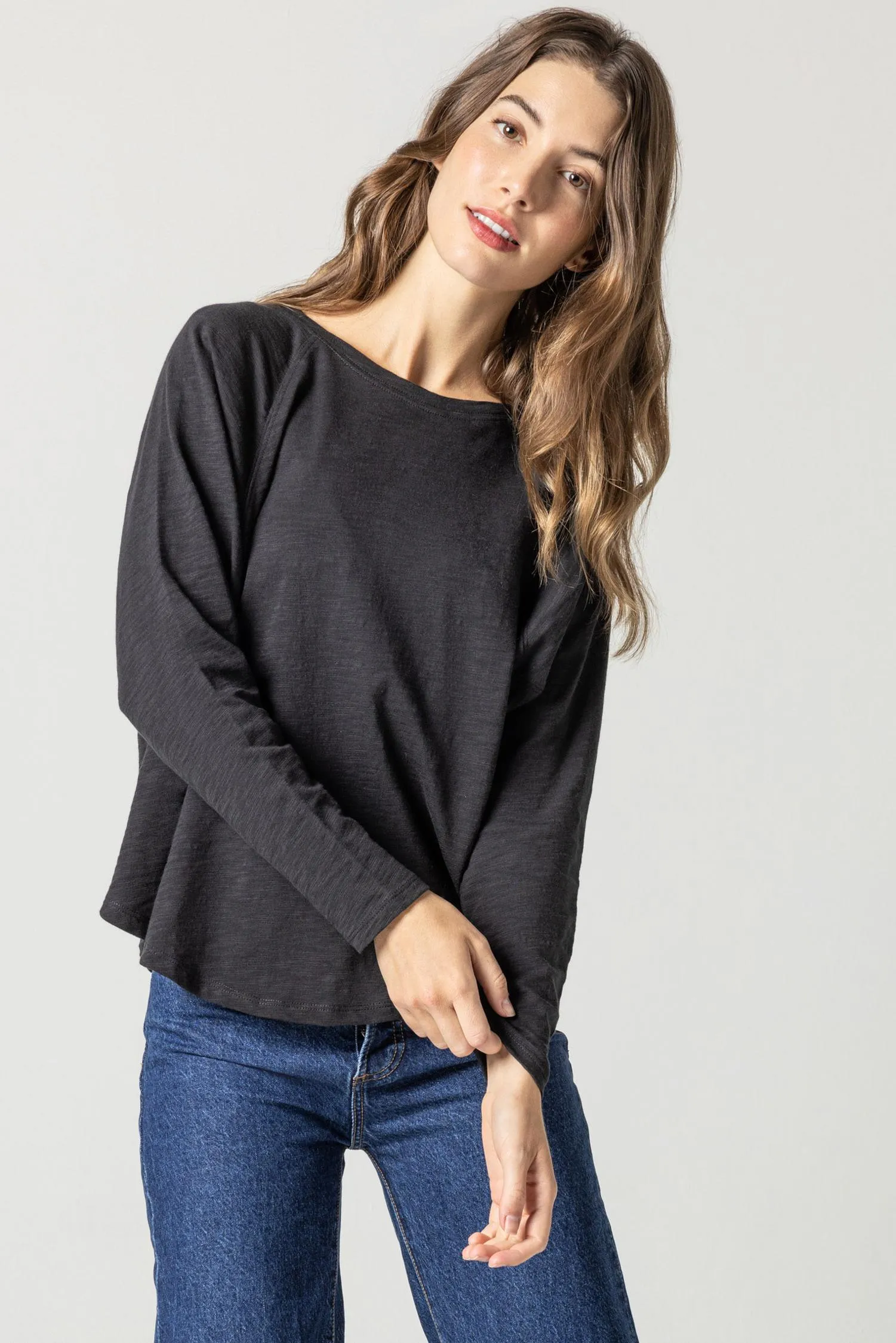 Long Sleeve Gusset Boatneck sold by Lilla P product image thumbnail 4