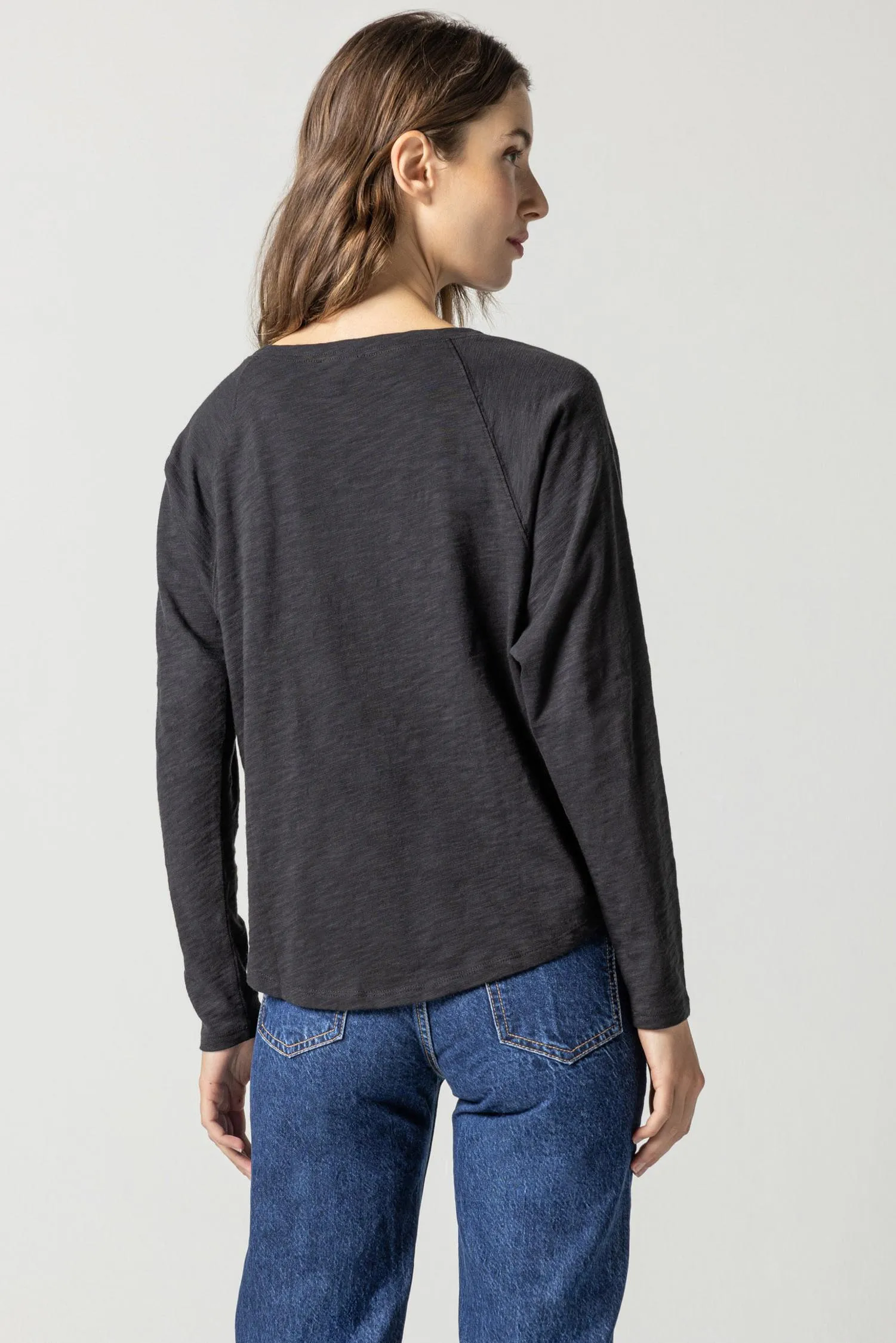 Long Sleeve Gusset Boatneck sold by Lilla P product image thumbnail 5