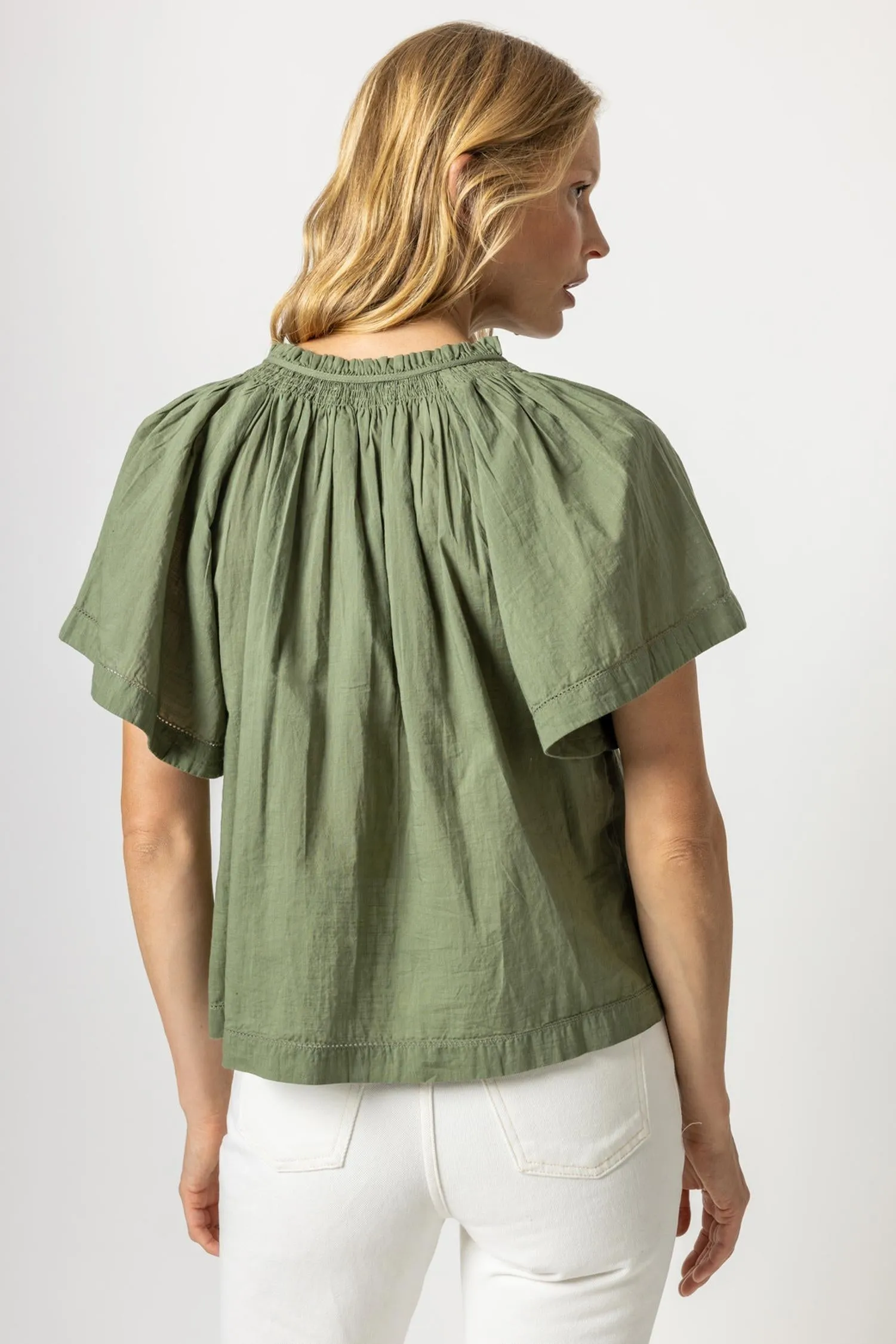 Flutter Sleeve Button Down sold by Lilla P product image thumbnail 3