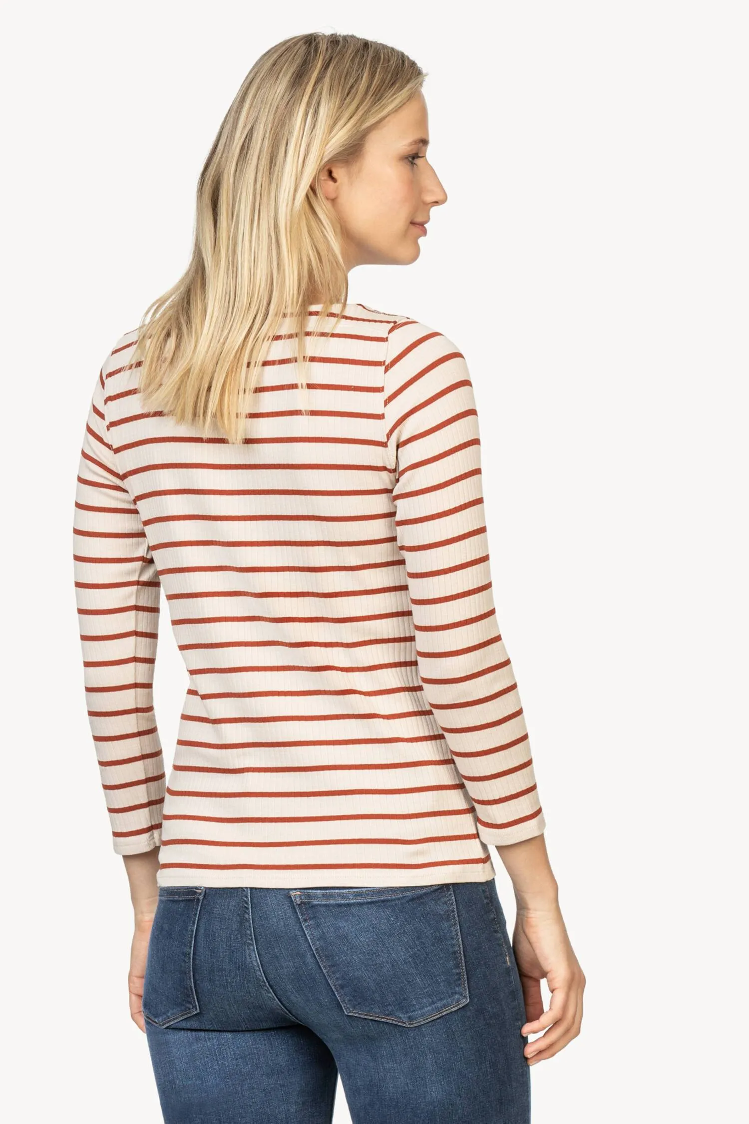 3/4 Sleeve Boatneck Tee sold by Lilla P product image thumbnail 5