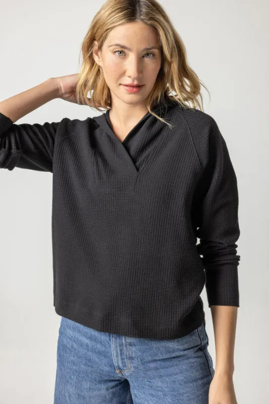 Shawl Collar Hoodie sold by Lilla P