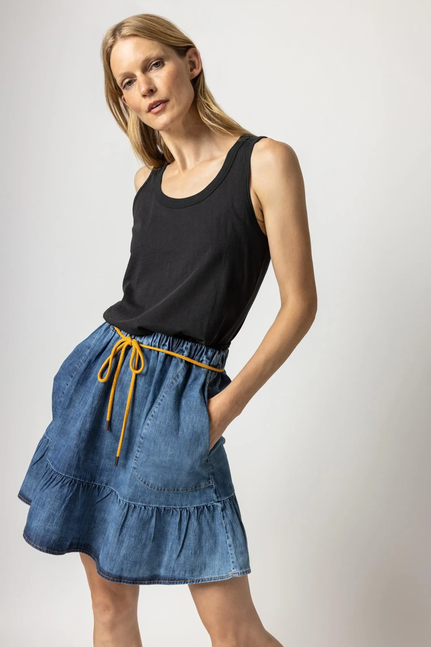 Scoop Neck Tank sold by Lilla P product image thumbnail 4