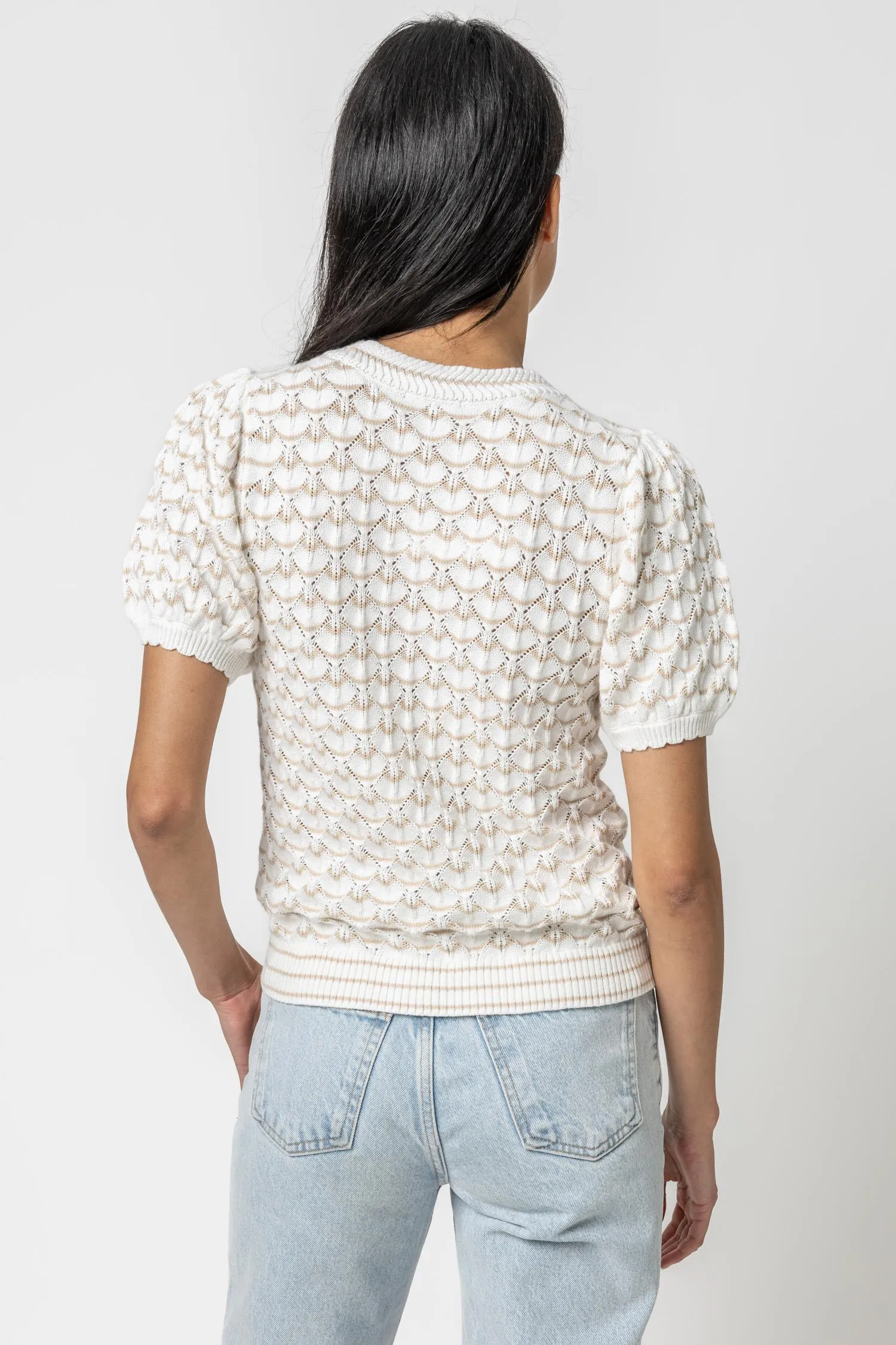 Pointelle Crewneck Sweater sold by Lilla P product image thumbnail 4