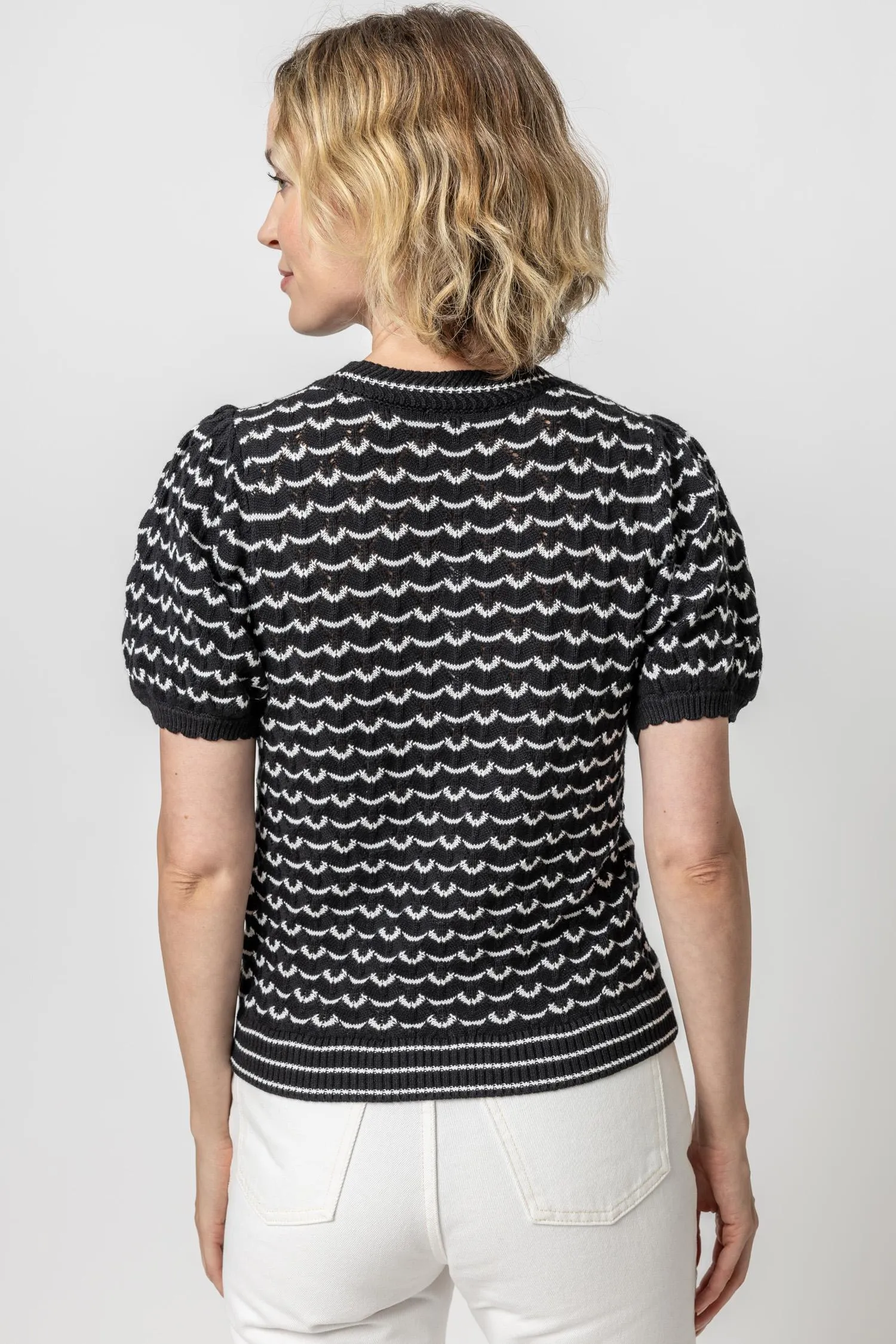 Pointelle Crewneck Sweater sold by Lilla P product image thumbnail 2