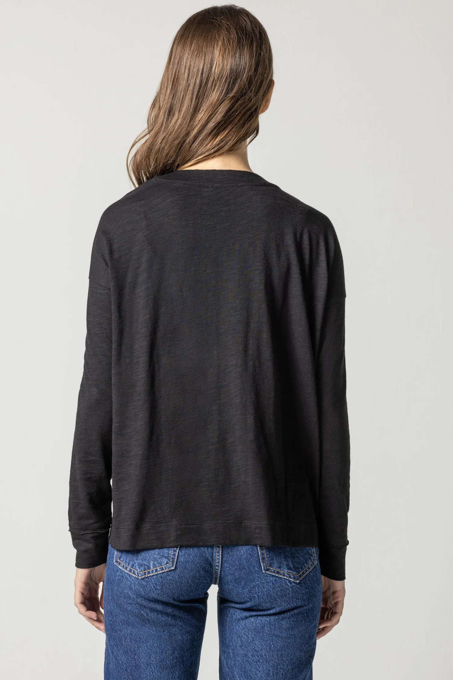 Tapered Trim V-Neck sold by Lilla P product image thumbnail 2