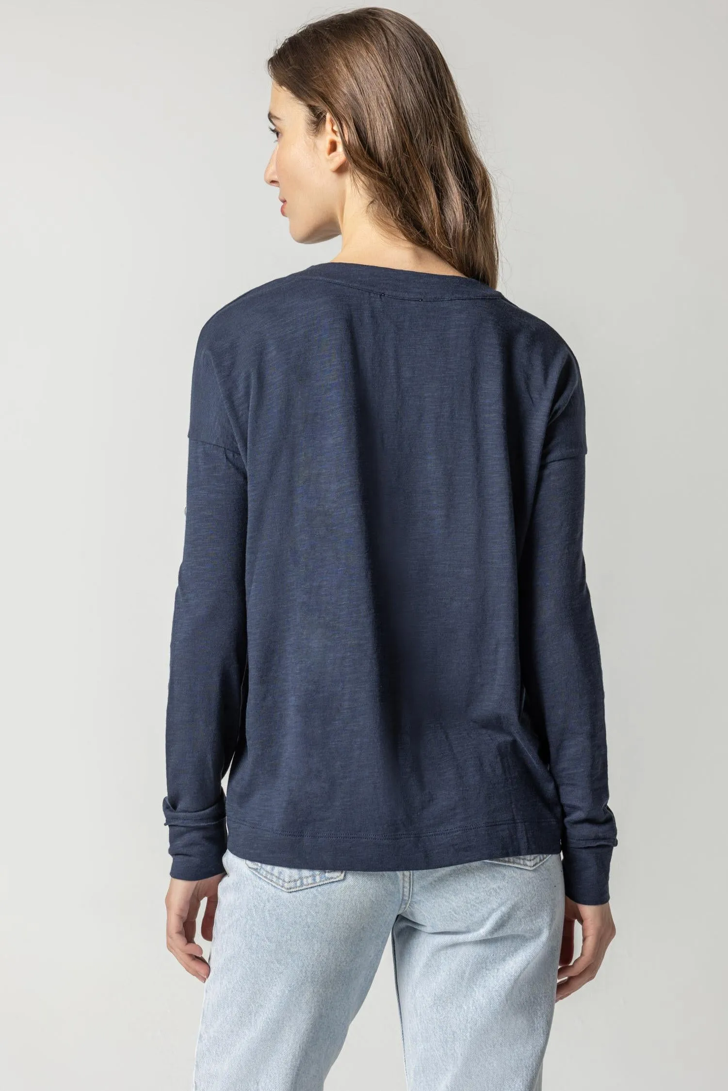 Tapered Trim V-Neck sold by Lilla P product image thumbnail 4