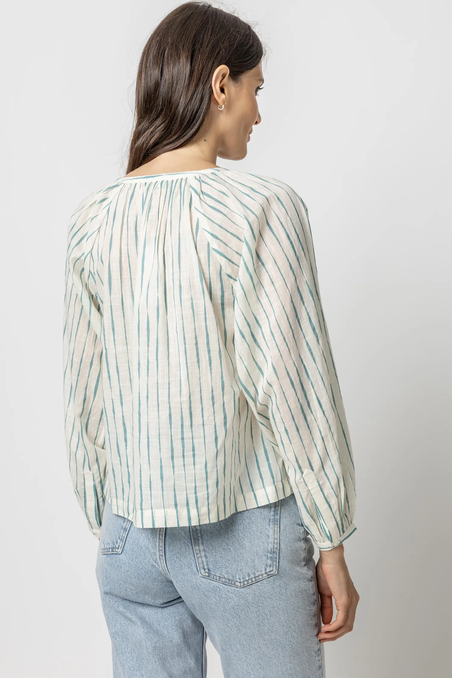 Raglan Button Down with Shirring sold by Lilla P product image thumbnail 4