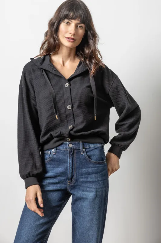 Button Front Hoodie sold by Lilla P