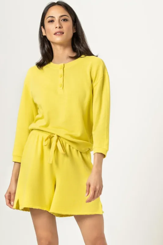 3/4 Sleeve Henley sold by Lilla P